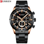 Curren Men's Blue Dial Stainless Steel Watches