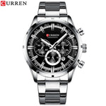 Curren Men's Blue Dial Stainless Steel Watches