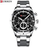 Curren Men's Blue Dial Stainless Steel Watches