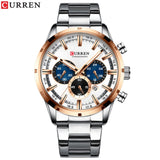 Curren Men's Blue Dial Stainless Steel Watches