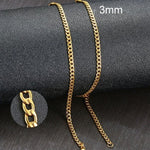 Vnox Men's Cuban Link Chain Necklace