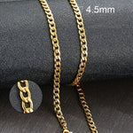 Vnox Men's Cuban Link Chain Necklace