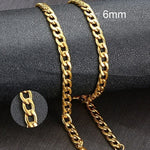 Vnox Men's Cuban Link Chain Necklace