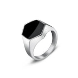 Jiayiqi Men's Punk Rock Ring For Men