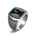 Jiayiqi Men's Punk Rock Ring For Men