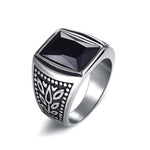 Jiayiqi Men's Punk Rock Ring For Men