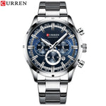 Curren Men's Stainless Steel Sports Watch