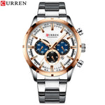 Curren Men's Stainless Steel Sports Watch