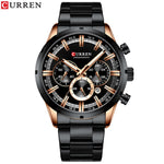 Curren Men's Stainless Steel Sports Watch