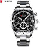 Curren Men's Stainless Steel Sports Watch