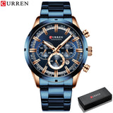 Curren Men's Stainless Steel Sports Watch