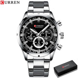 Curren Men's Stainless Steel Sports Watch