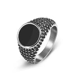 Jiayiqi Men's Punk Rock Ring For Men