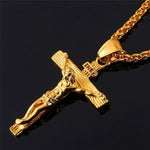 Jesus Cross Necklace for Men