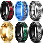 Men's Stainless Steel Dragon Ring