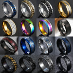 Punk Titanium Steel Rings