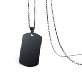 Men's Stainless Steel Pendant Necklace