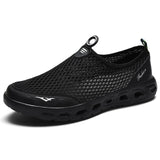 Men Casual Lightweight Breathable Walking Sneakers Slip-on