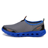 Men Casual Lightweight Breathable Walking Sneakers Slip-on