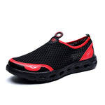 Men Casual Lightweight Breathable Walking Sneakers Slip-on