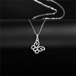 Rinhoo Stainless Steel Unisex Long Chain Small Lightning Pendant Necklace