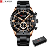 Curren Men's Blue Dial Stainless Steel Watches