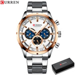 Curren Men's Blue Dial Stainless Steel Watches