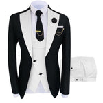 Men's 3 Piece Set Jacket, Pants, Vest