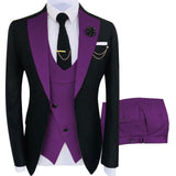 Men's 3 Piece Set Jacket, Pants, Vest