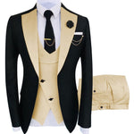 Men's 3 Piece Set Jacket, Pants, Vest