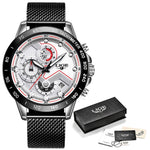 LIGE Men's Stainless Steel Watch