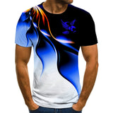 3D Eagle print Men's T-shirt