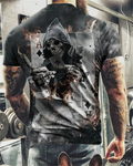 Horror Skull 3D Print Men's T-Shirt