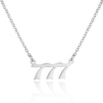 Stainless Steel Angel Number Necklace