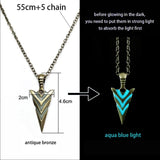 Luminous Glowing Arrow Pendant Necklace