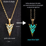 Luminous Glowing Arrow Pendant Necklace