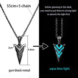 Luminous Glowing Arrow Pendant Necklace