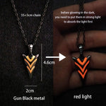 Luminous Glowing Arrow Pendant Necklace