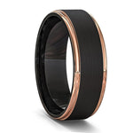 Men's Classic Black Stainless Steel Wedding Rings