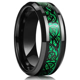 Men's Classic Black Stainless Steel Wedding Rings