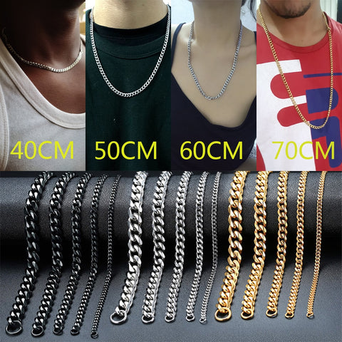 Stainless Steel Necklace for Men Cuban Link