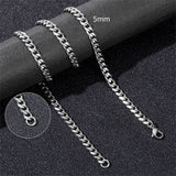 Stainless Steel Necklace for Men Cuban Link