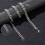 Stainless Steel Necklace for Men Cuban Link