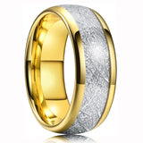 Black Tungsten Wedding Rings Double Groove Beveled Edge Brick Pattern