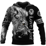 Tiger 3D Printed Men's Sweatshirt Hoodies Set