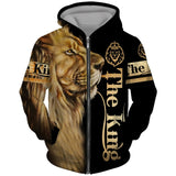 Tiger 3D Printed Men's Sweatshirt Hoodies Set