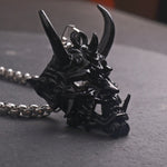 Men's Stainless Steel Fangs Demon Mask Pendant