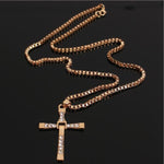 Zkceenier Jesus Men Cross Pendant Necklace