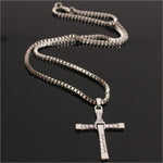 Zkceenier Jesus Men Cross Pendant Necklace