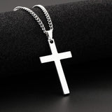 Zkceenier Jesus Men Cross Pendant Necklace